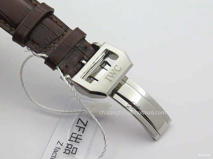 MIROTIME 0721 Supportive Portuguese Chrono IW371431 ZF 1:1 Best Edition Gray Dial On Brown Leather Strap A79350 (Slim Movement) 7261